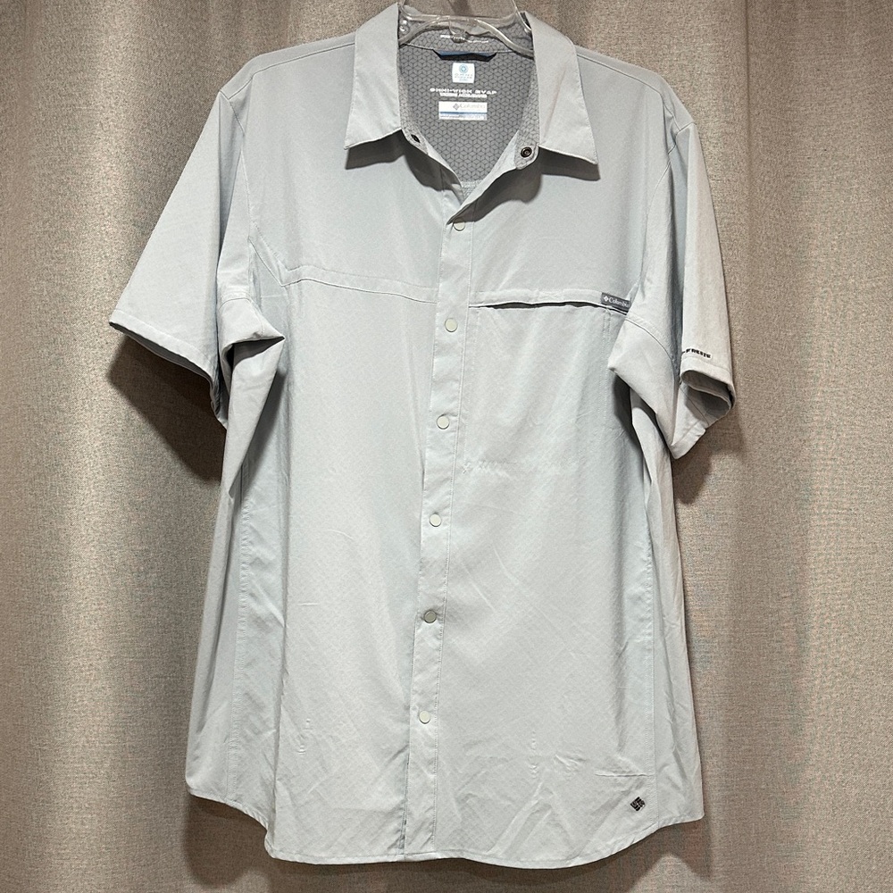 Columbia Men's sea foam green Casual Button Down Shirt
